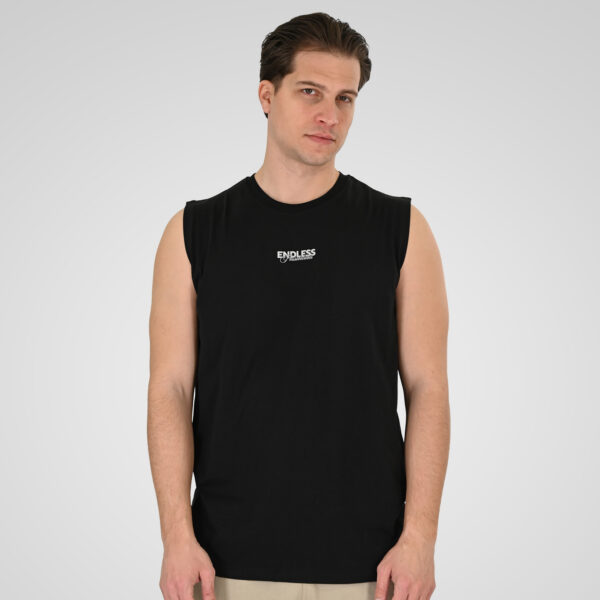 261TSL-9136 SLEEVELESS T-SHIRT BLACK