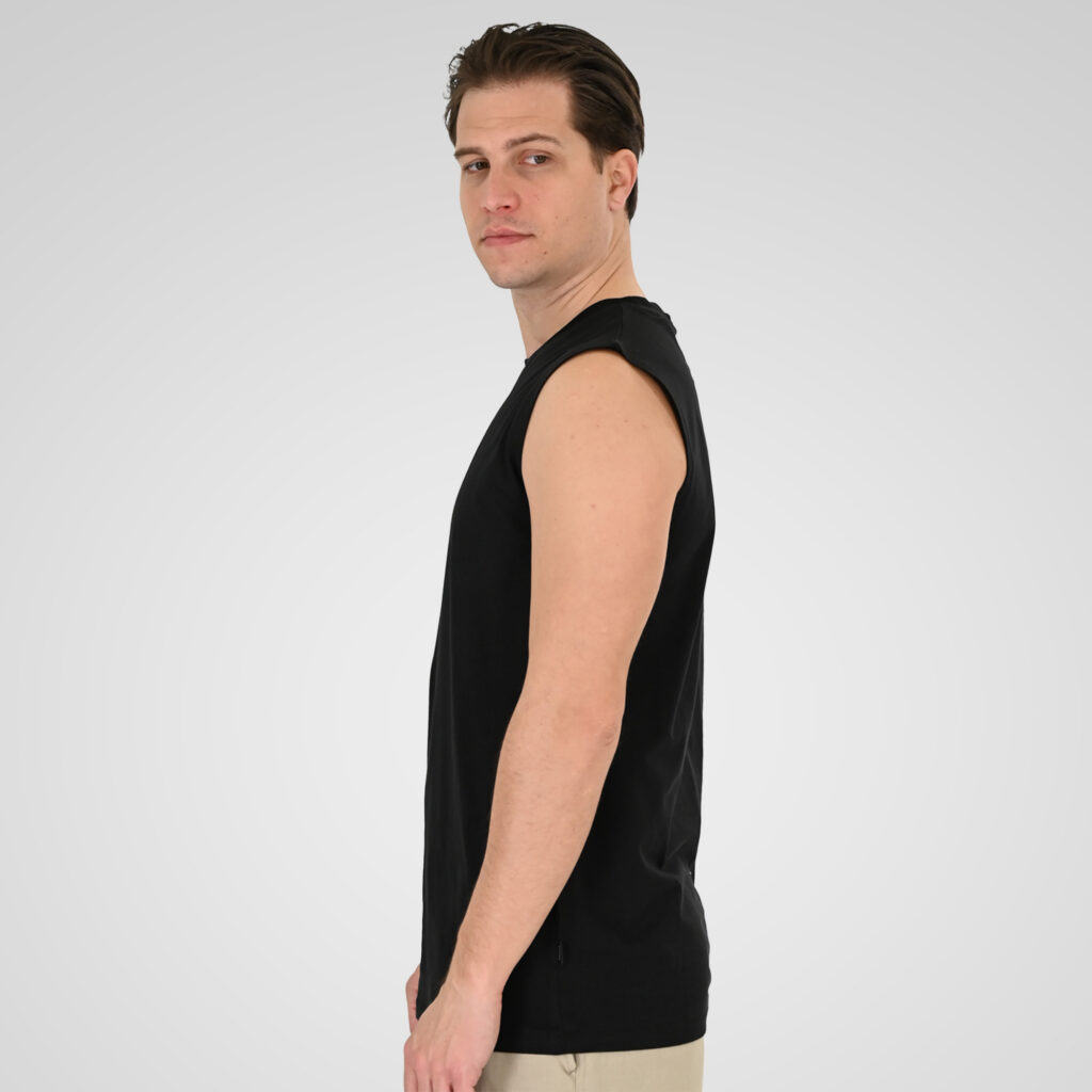 261TSL-9136 SLEEVELESS T-SHIRT BLACK