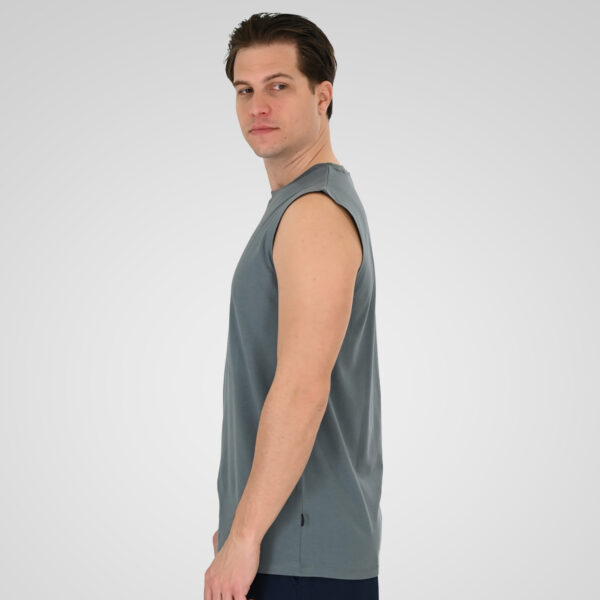 261TSL-9136 SLEEVELESS T-SHIRT STEEL BLUE