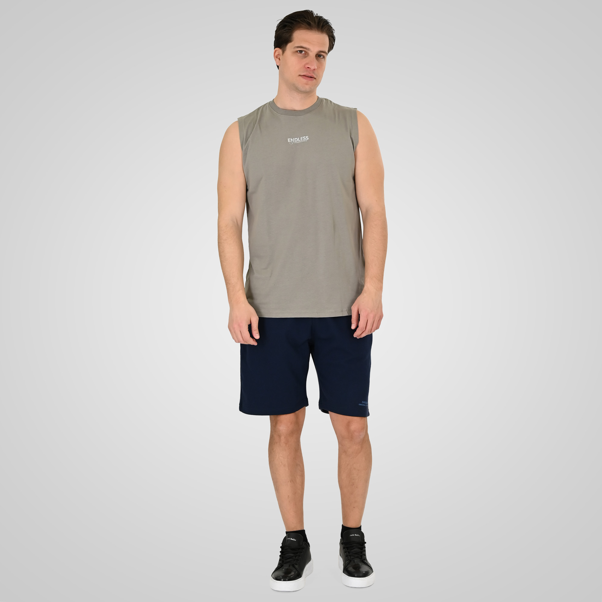 261TSL-9136 SLEEVELESS T-SHIRT SMOKE - Image 2