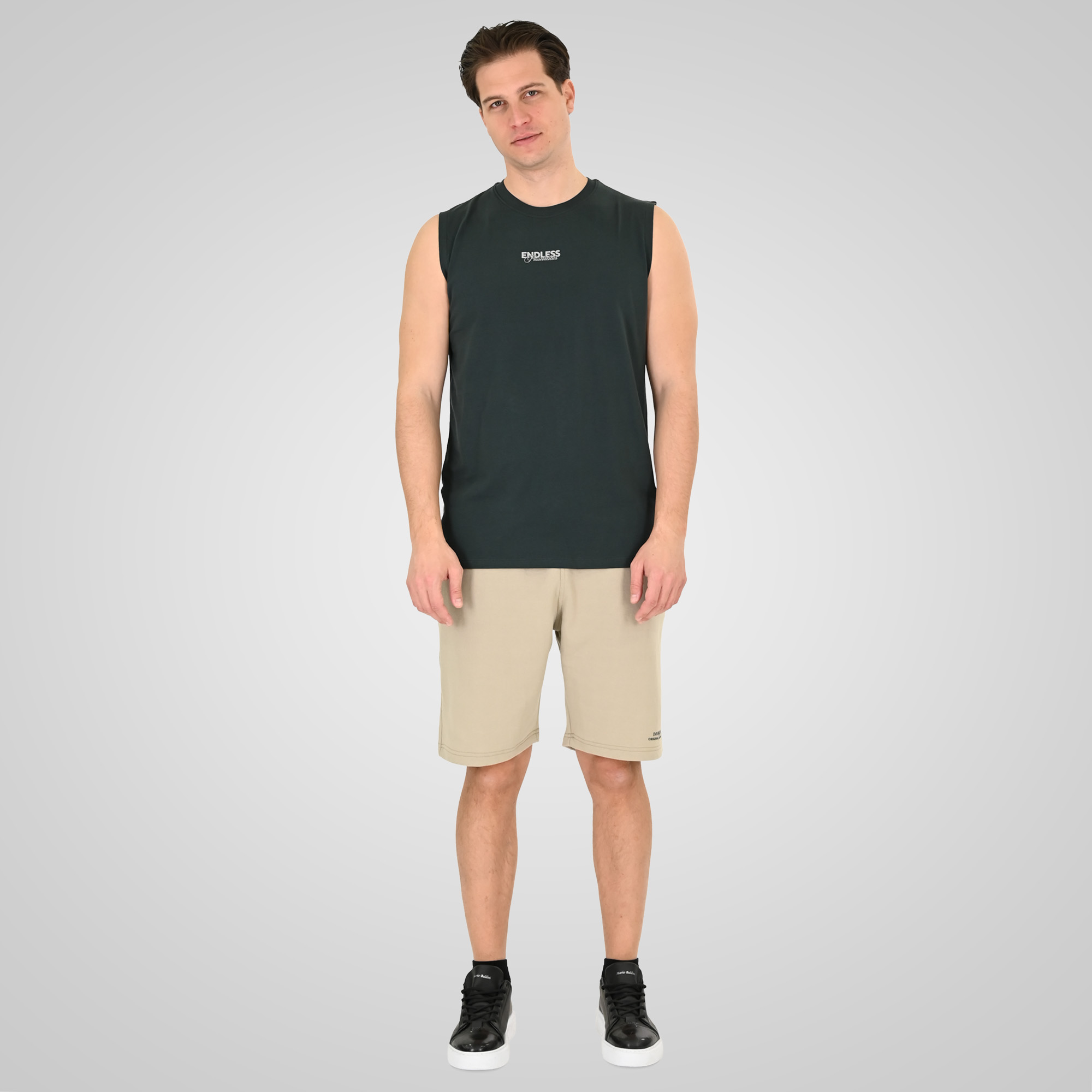 261TSL-9136 SLEEVELESS T-SHIRT FOREST GREEN - Image 2