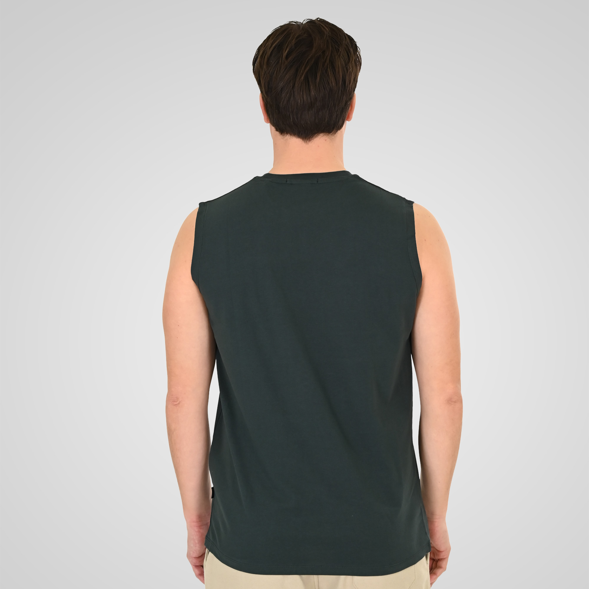 261TSL-9136 SLEEVELESS T-SHIRT FOREST GREEN - Image 4