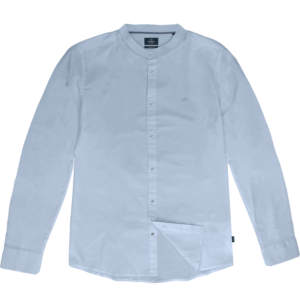 261FS-5120 NOS SHIRTS WITH MAO COLLAR AND CHEST DENSE EMBROIDERY CIEL
