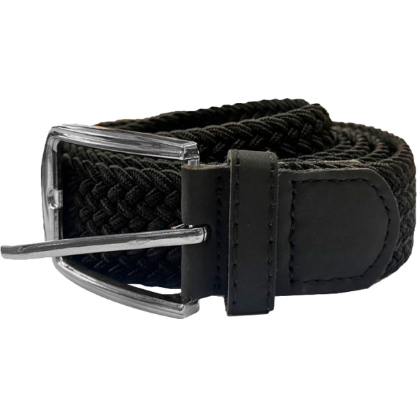 MBELT-01 NOS BELT BRAIDED ELASTIC BLACK