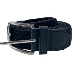 MBELT-02 NOS BELT BRAIDED ELASTIC NAVY