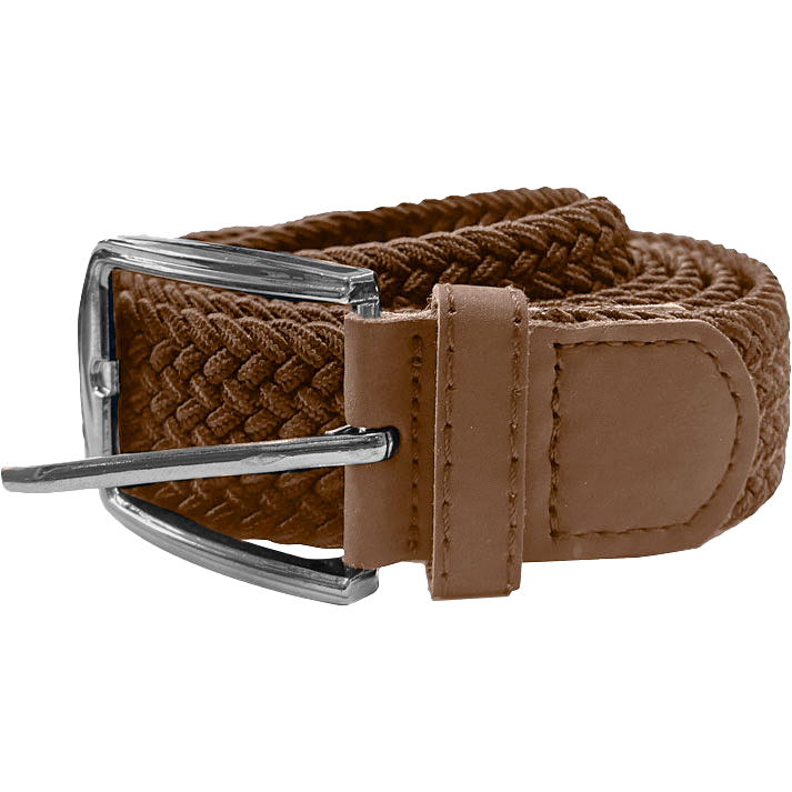 MBELT-04 NOS BELT BRAIDED ELASTIC CAMEL - Image 1