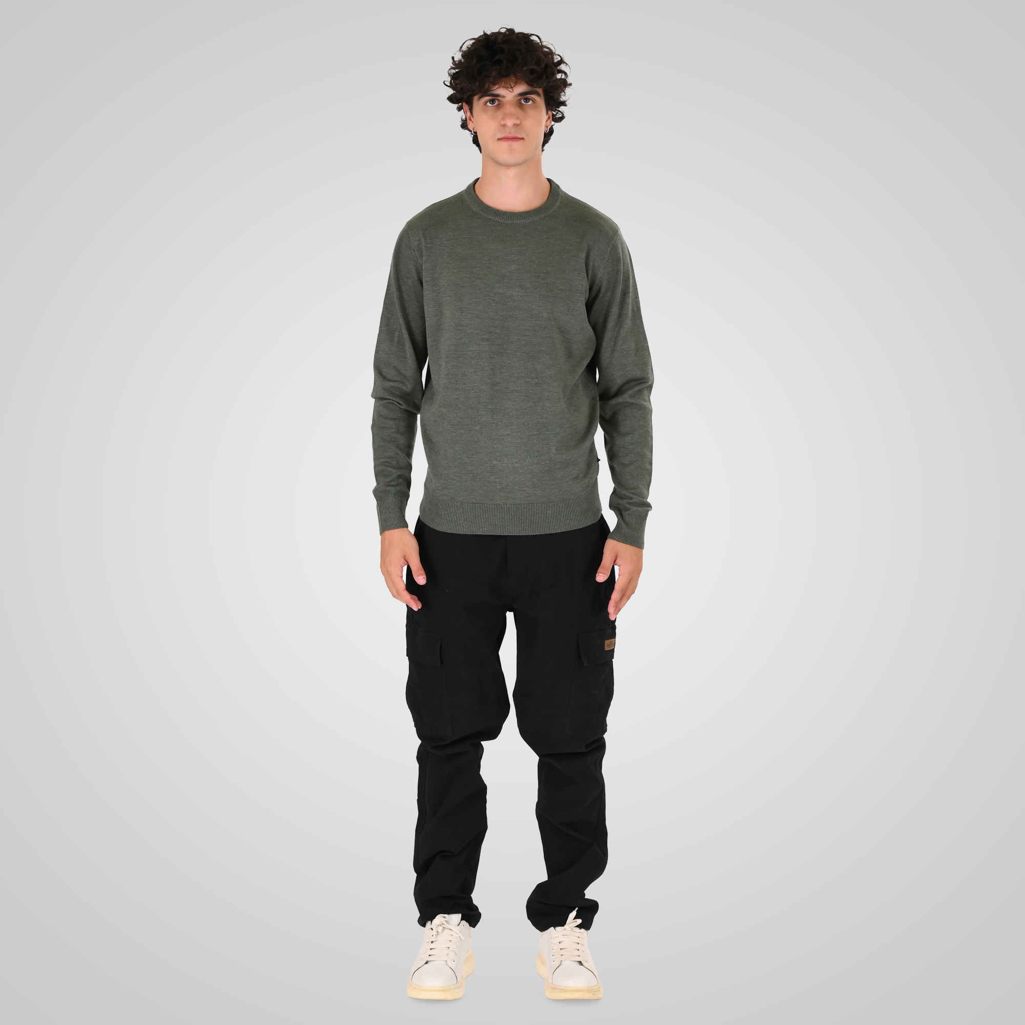 262CCP-4129 CARGO PANTS BLACK - Image 2