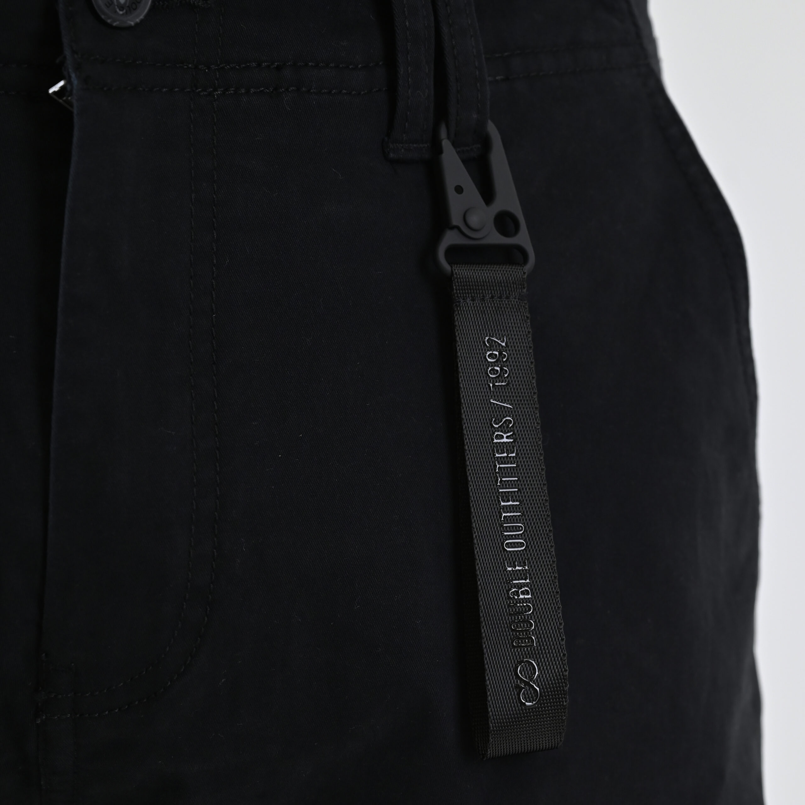 262CCP-4130 CARGO PANTS WITH ELASTIC TAPE HEM BLACK - Image 5