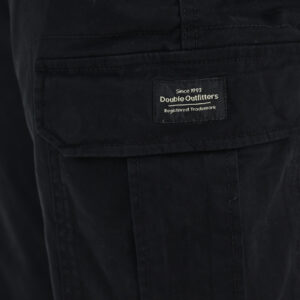 262CCP-4130 CARGO PANTS WITH ELASTIC TAPE HEM BLACK - Image 6