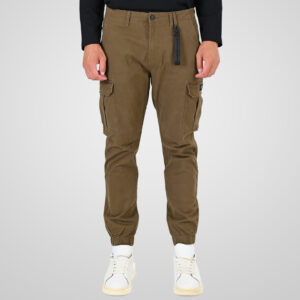 262CCP-4130 CARGO PANTS WITH ELASTIC TAPE HEM CIGAR