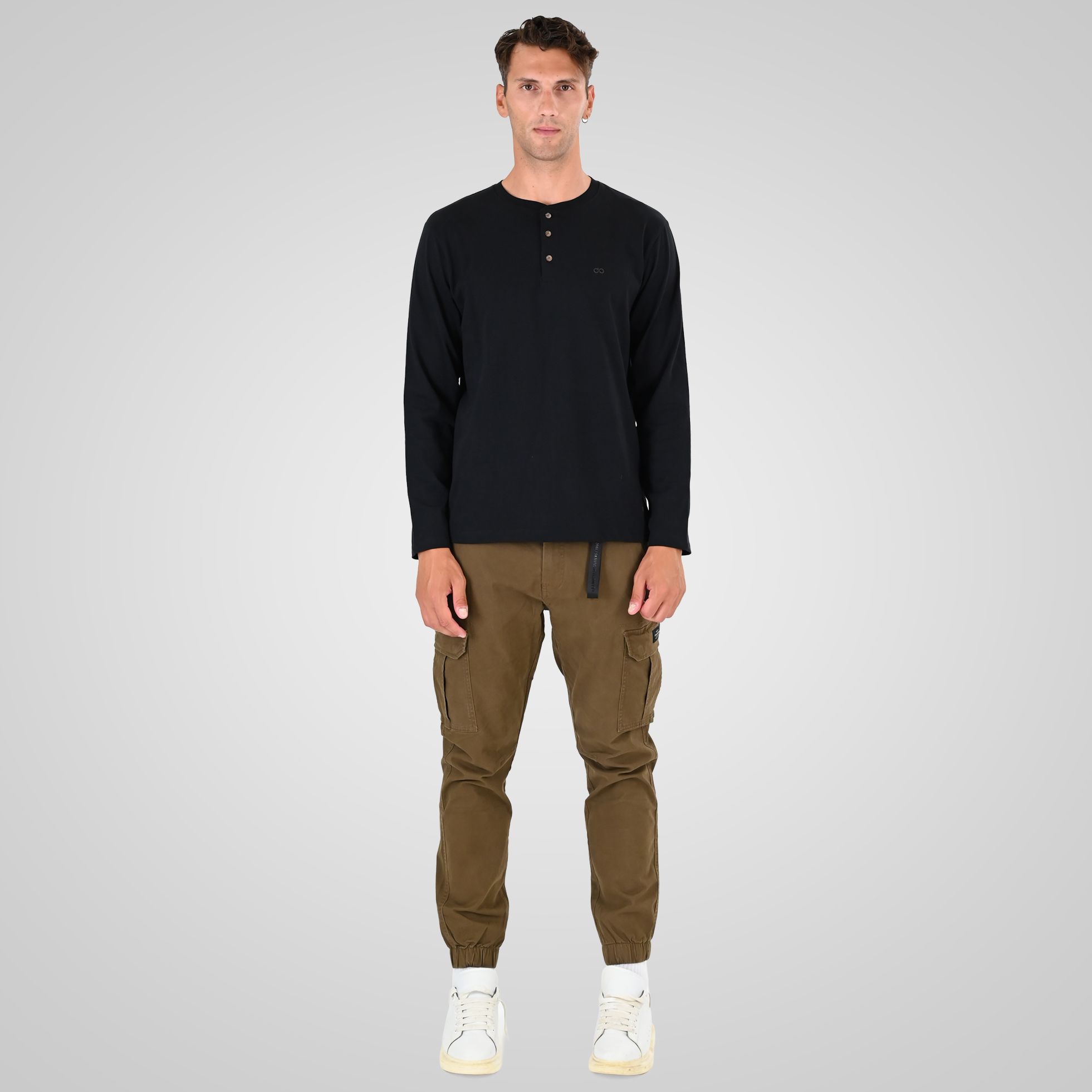 262CCP-4130 CARGO PANTS WITH ELASTIC TAPE HEM CIGAR - Image 2