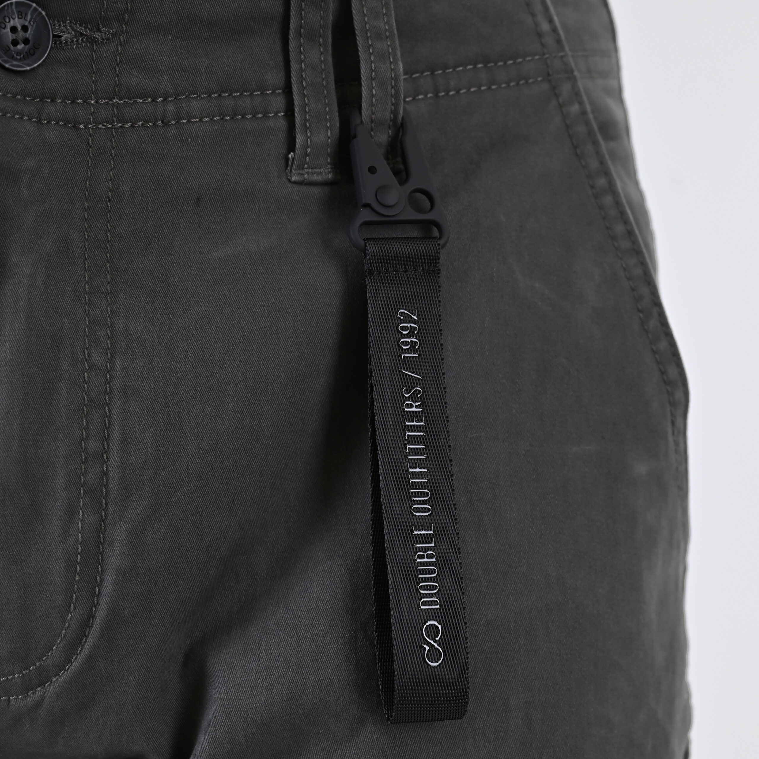 262CCP-4130 CARGO PANTS WITH ELASTIC TAPE HEM SMOKE GREY - Image 5