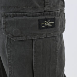 262CCP-4130 CARGO PANTS WITH ELASTIC TAPE HEM SMOKE GREY - Image 6