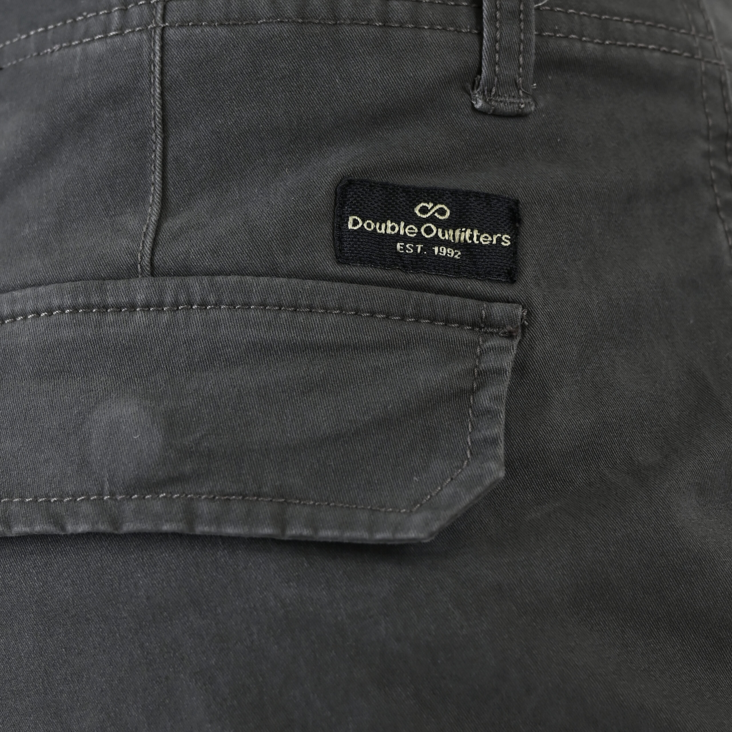262CCP-4130 CARGO PANTS WITH ELASTIC TAPE HEM SMOKE GREY - Image 7