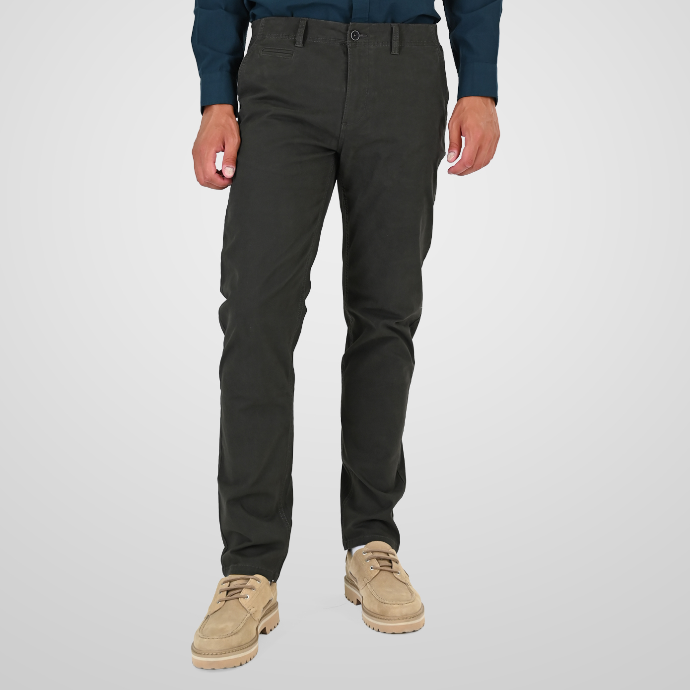 262CP-4128 CHINOS PANTS DK KHAKI - Image 1