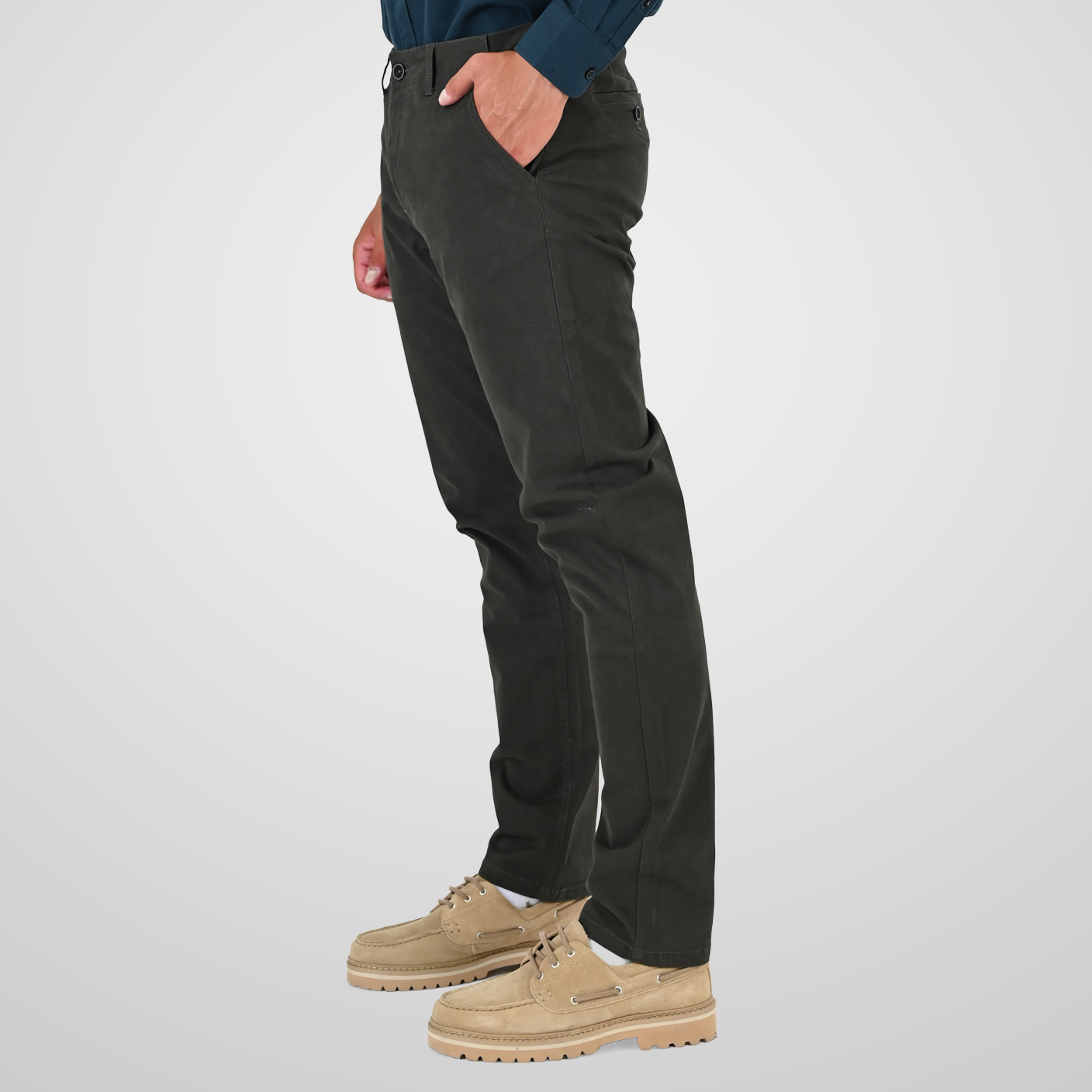 262CP-4128 CHINOS PANTS DK KHAKI - Image 3