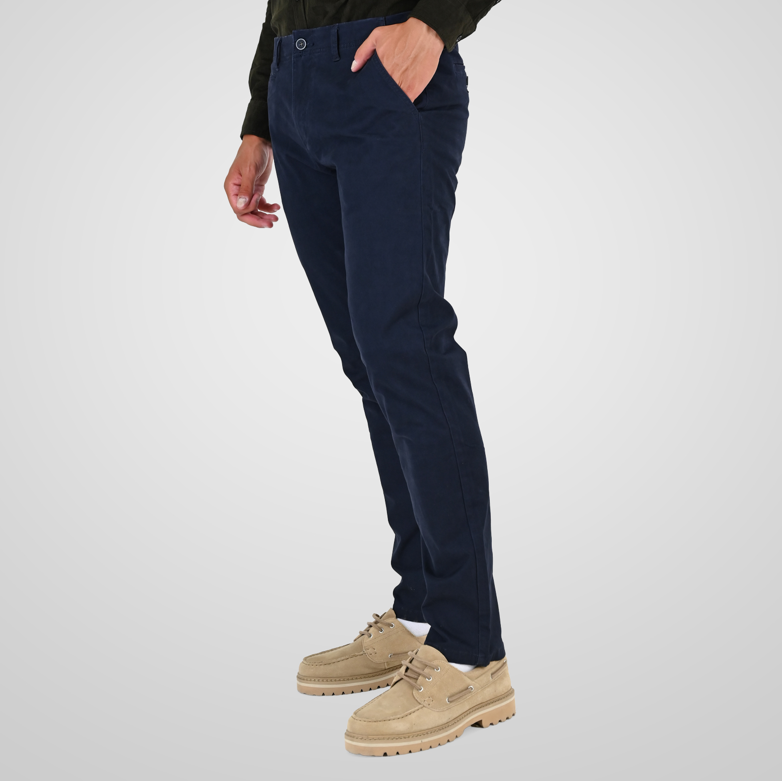 262CP-4128 CHINOS PANTS NAVY - Image 3
