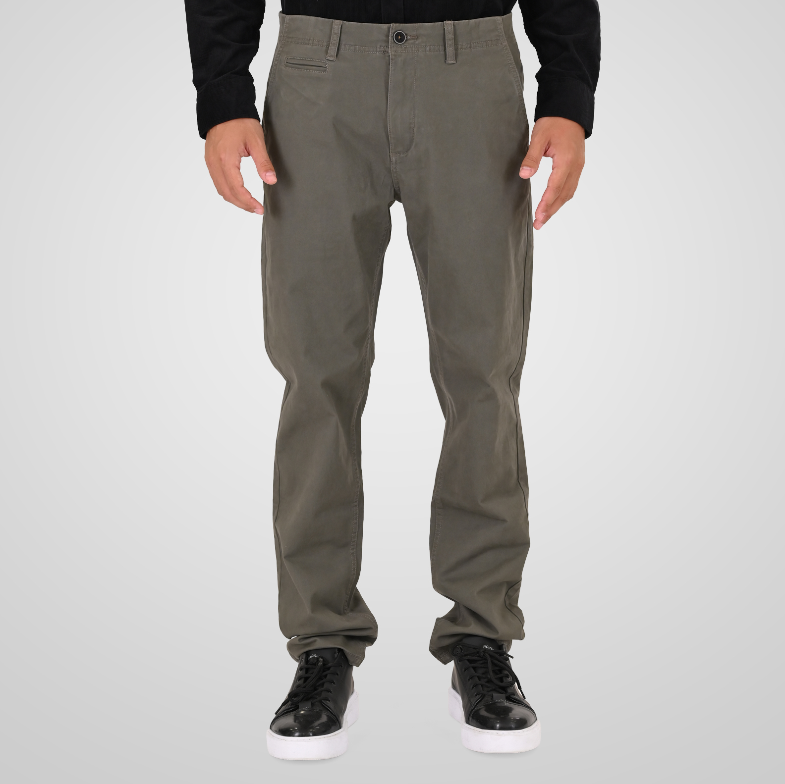 262CP-4128 CHINOS PANTS OLIVE - Image 1