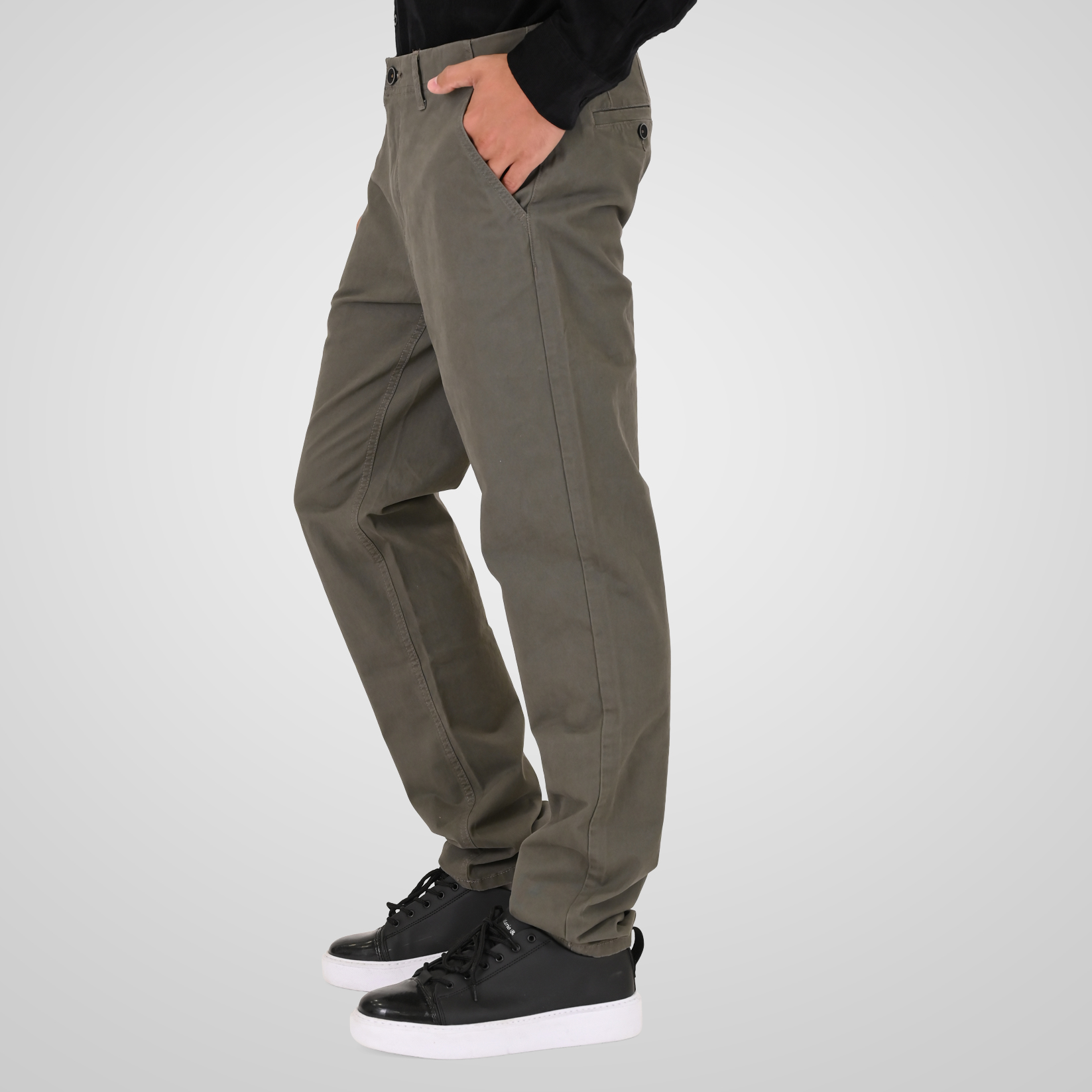 262CP-4128 CHINOS PANTS OLIVE - Image 3