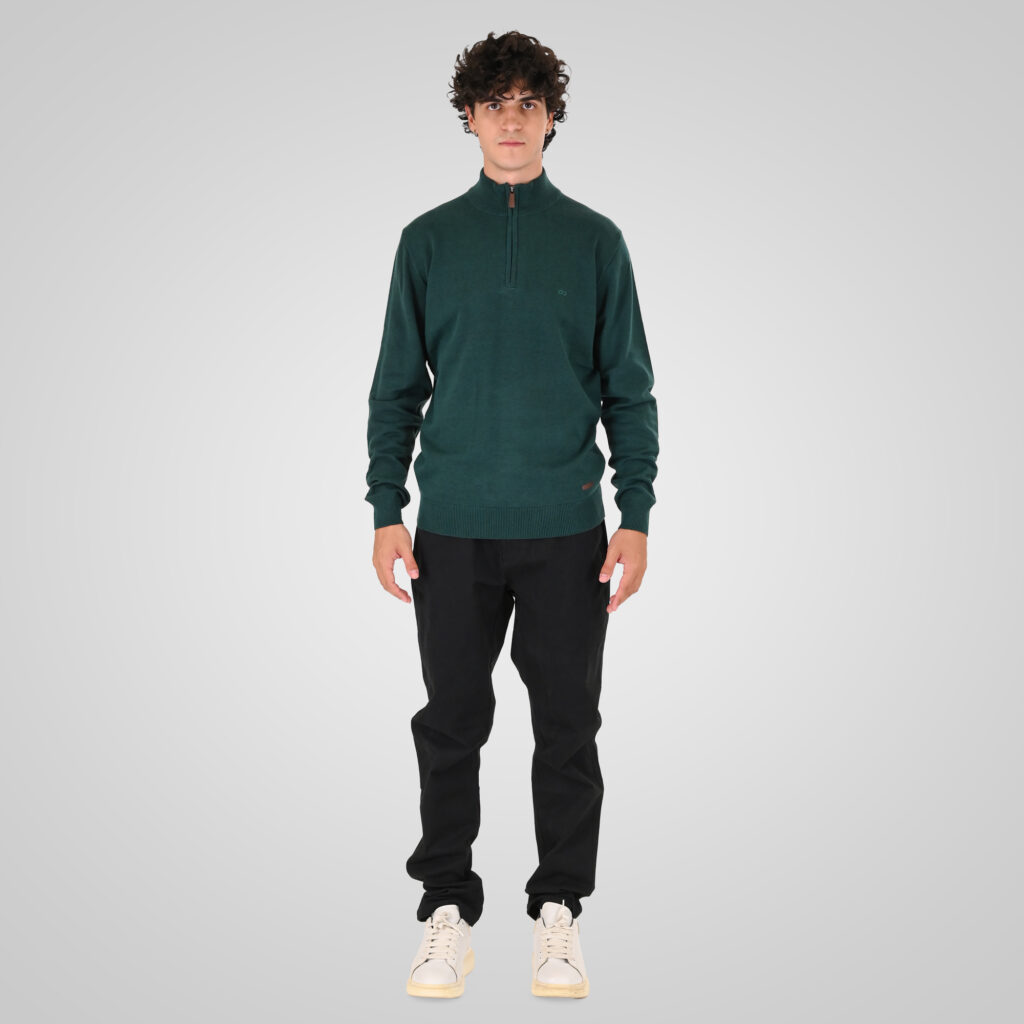 262CP-4131 CHINOS PANTS WITH ELASTICATED WAISTBAND BLACK