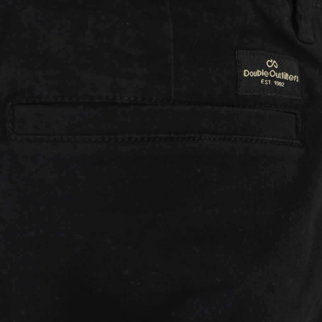 262CP-4131 CHINOS PANTS WITH ELASTICATED WAISTBAND BLACK
