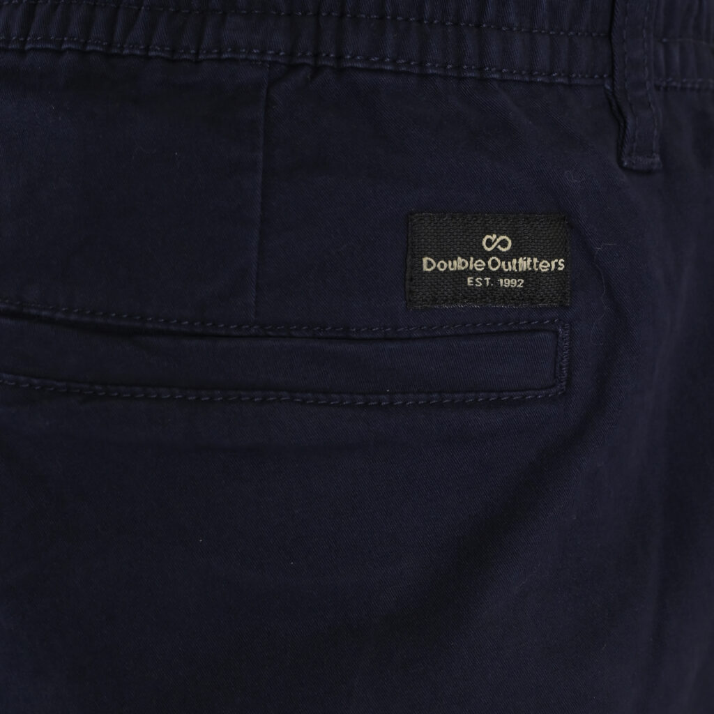 262CP-4131 CHINOS PANTS WITH ELASTICATED WAISTBAND NAVY