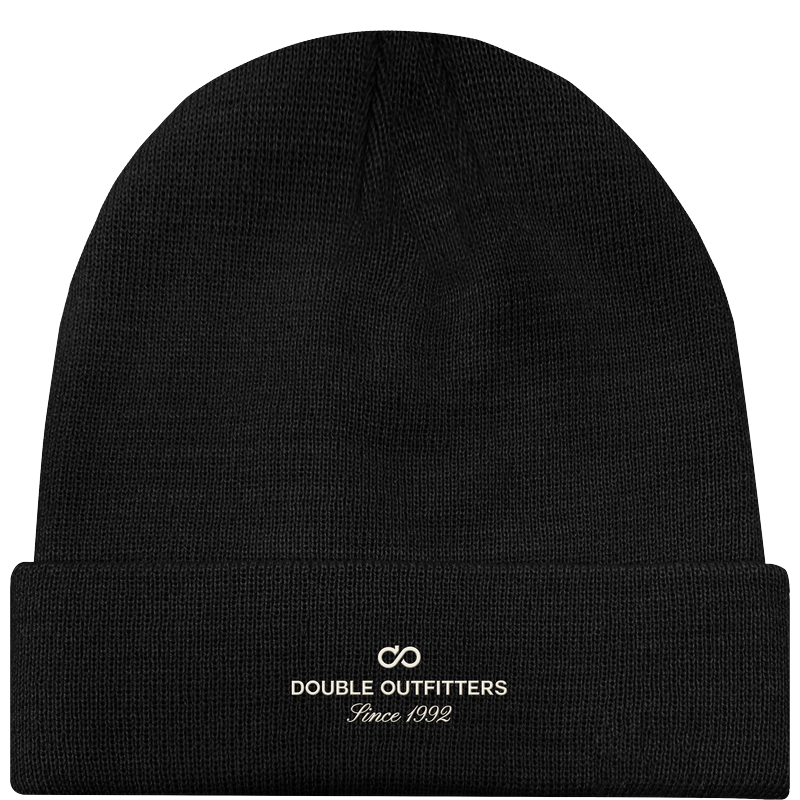 262DBNE-10026 BEANIES WITH HIGH DENSITY PRINT BLACK