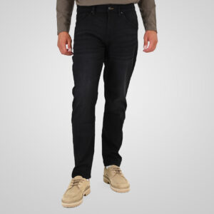 262FP-4132 FIVE POCKETS PANTS (SPECIAL KNITTED DENIM-LOOK FABRIC) OFF BLACK