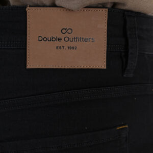 262FP-4132 FIVE POCKETS PANTS (SPECIAL KNITTED DENIM-LOOK FABRIC) OFF BLACK - Image 5