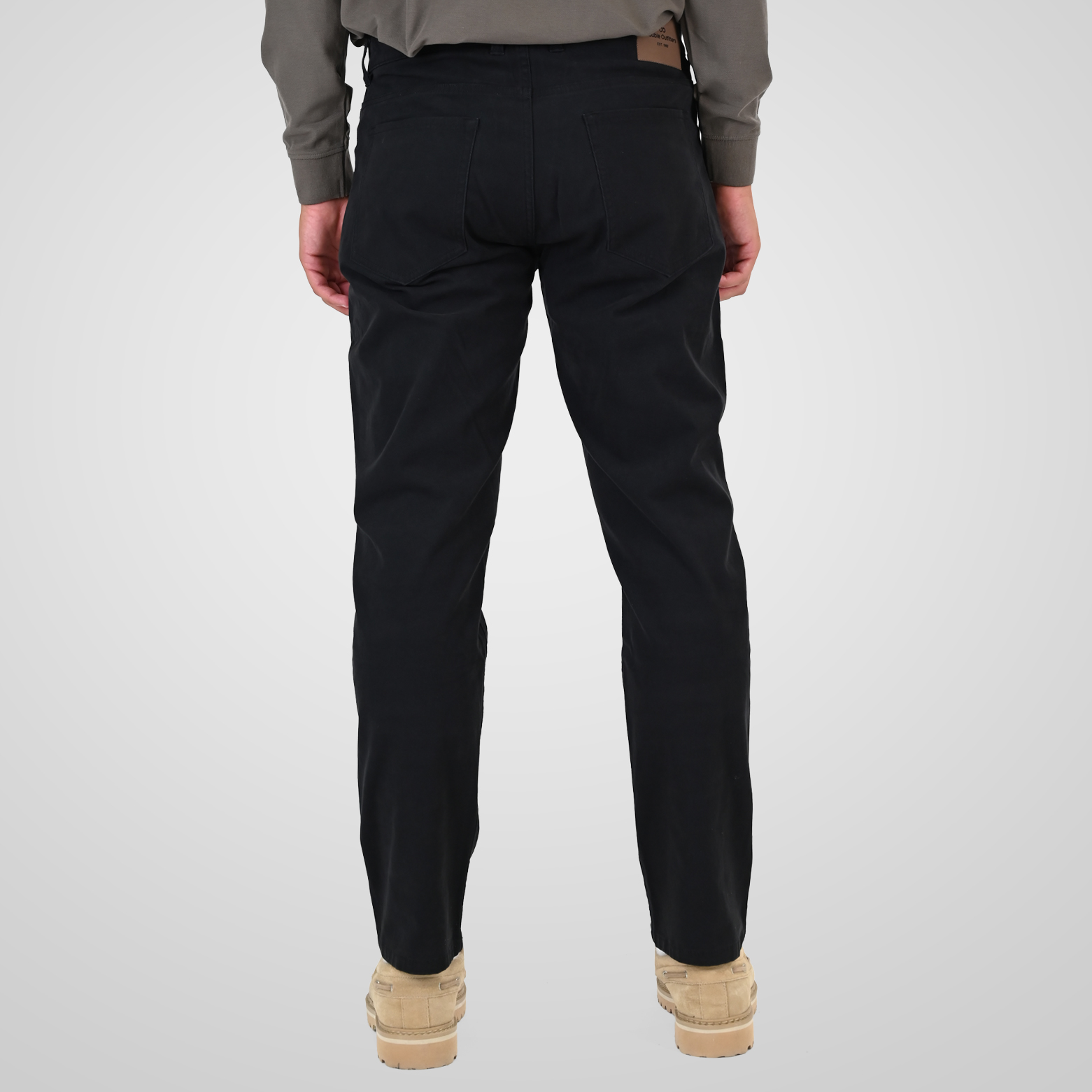 262FP-4135 FIVE POCKETS PANTS (TWILL FABRIC) BLACK - Image 4