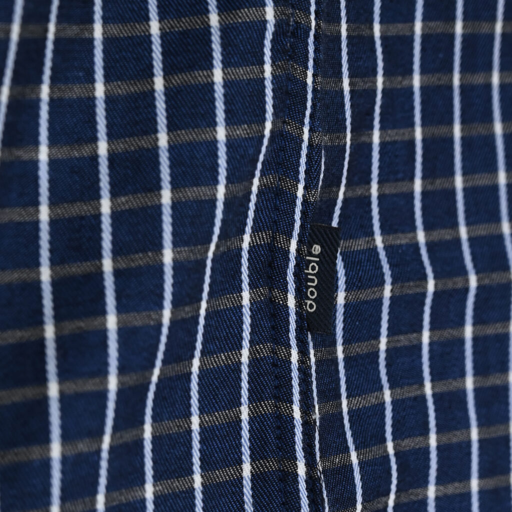 262FS-5230 SHIRTS CHECK WITH CHEST POCKET CC20 BLUE-BEIGE