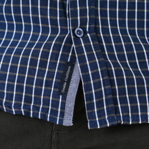 262FS-5230 SHIRTS CHECK WITH CHEST POCKET CC20 BLUE-BEIGE - Image 7
