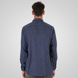 262FS-5230 SHIRTS CHECK WITH CHEST POCKET CC21 DK BLUE-TABA - Image 4