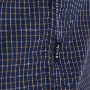 262FS-5230 SHIRTS CHECK WITH CHEST POCKET CC21 DK BLUE-TABA - Image 6