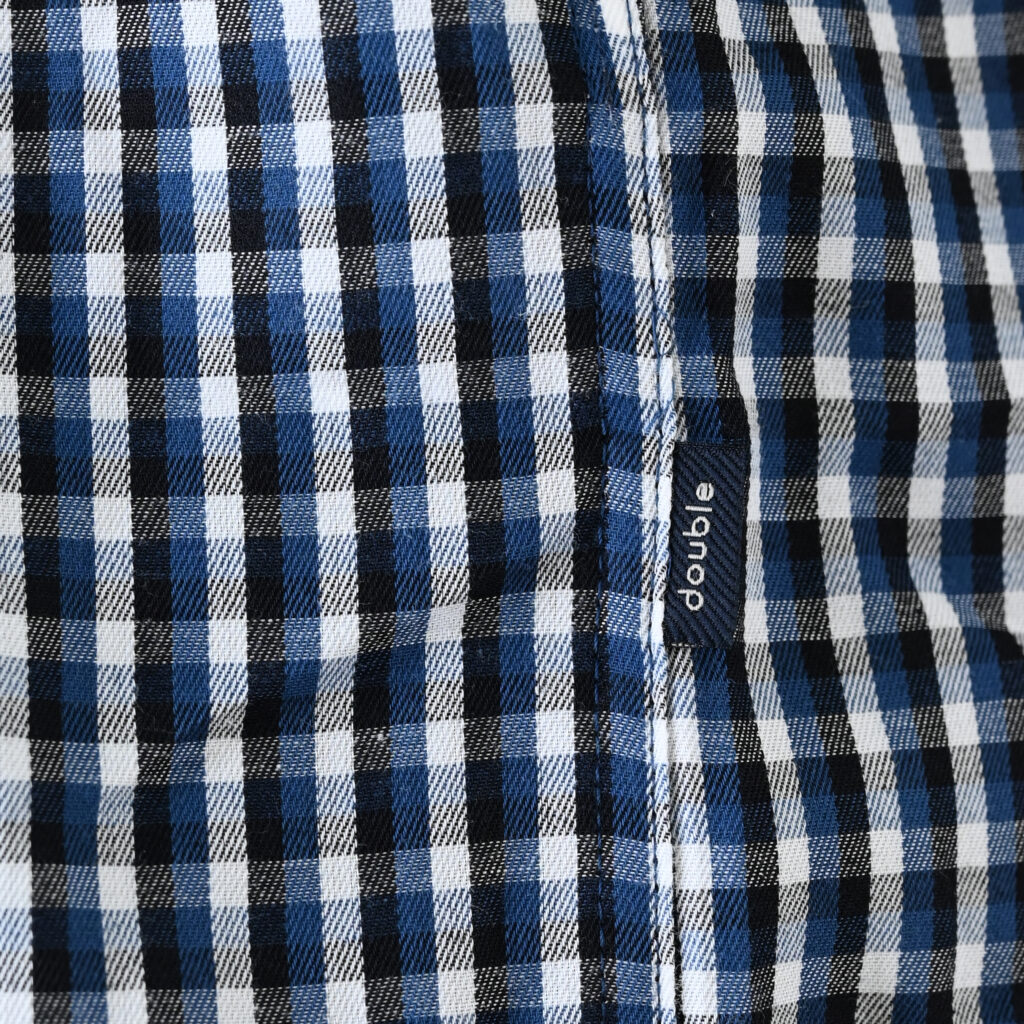262FS-5230 SHIRTS CHECK WITH CHEST POCKET CC22 PETROL-BLUE