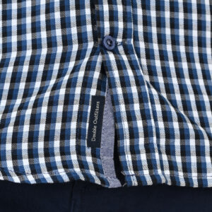 262FS-5230 SHIRTS CHECK WITH CHEST POCKET CC22 PETROL-BLUE - Image 7