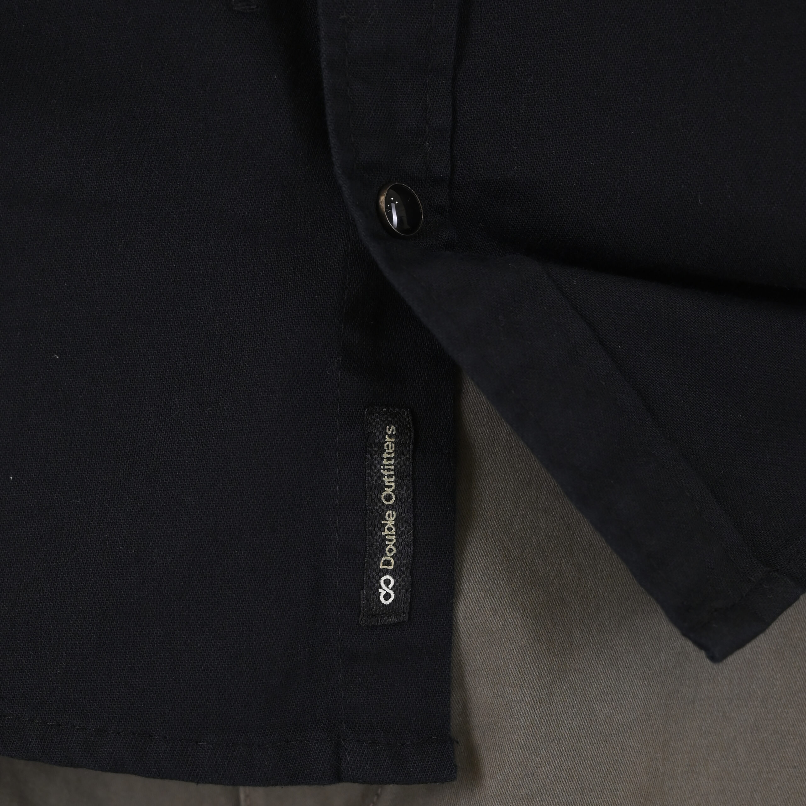 GS-5126 NOS SHIRTS WITH SNAP BUTTONS (DENIM LOOK) BLACK - Image 7