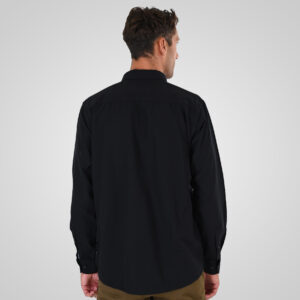 262GS-5225 OXFORD SHIRTS WITH CHEST POCKET AND DENSE EMBROIDERY BLACK - Image 4