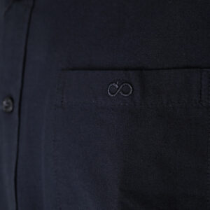 262GS-5225 OXFORD SHIRTS WITH CHEST POCKET AND DENSE EMBROIDERY BLACK - Image 5
