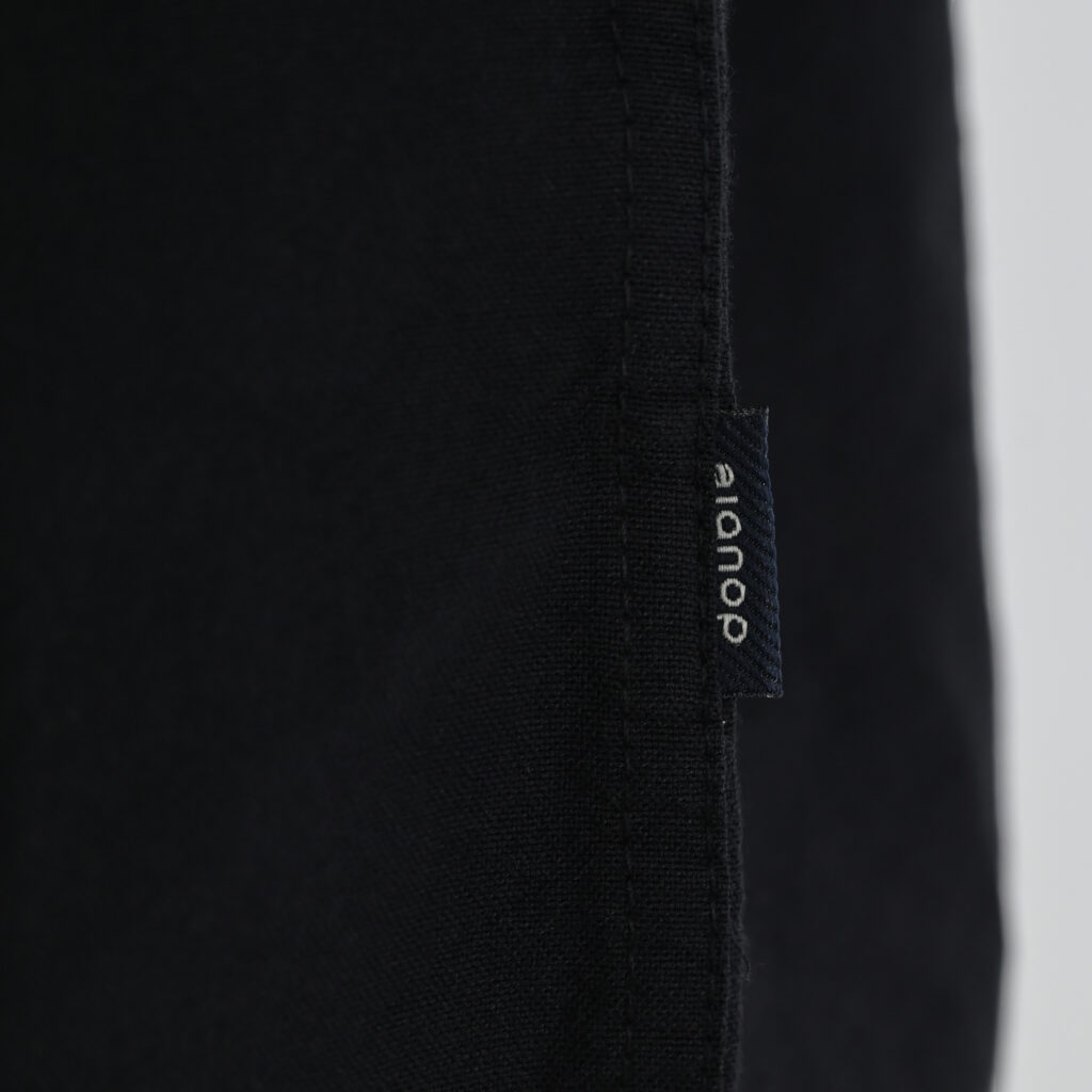 262GS-5225 OXFORD SHIRTS WITH CHEST POCKET AND DENSE EMBROIDERY BLACK