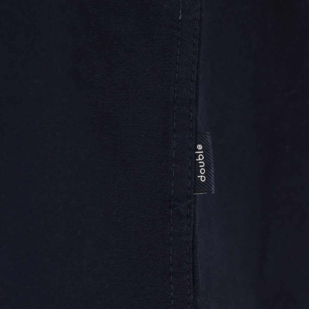 262GS-5225 OXFORD SHIRTS WITH CHEST POCKET AND DENSE EMBROIDERY BLUE MELANGE