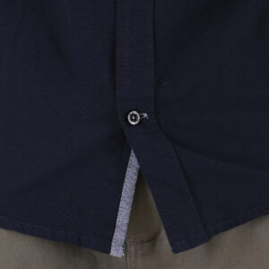 262GS-5225 OXFORD SHIRTS WITH CHEST POCKET AND DENSE EMBROIDERY BLUE MELANGE - Image 7