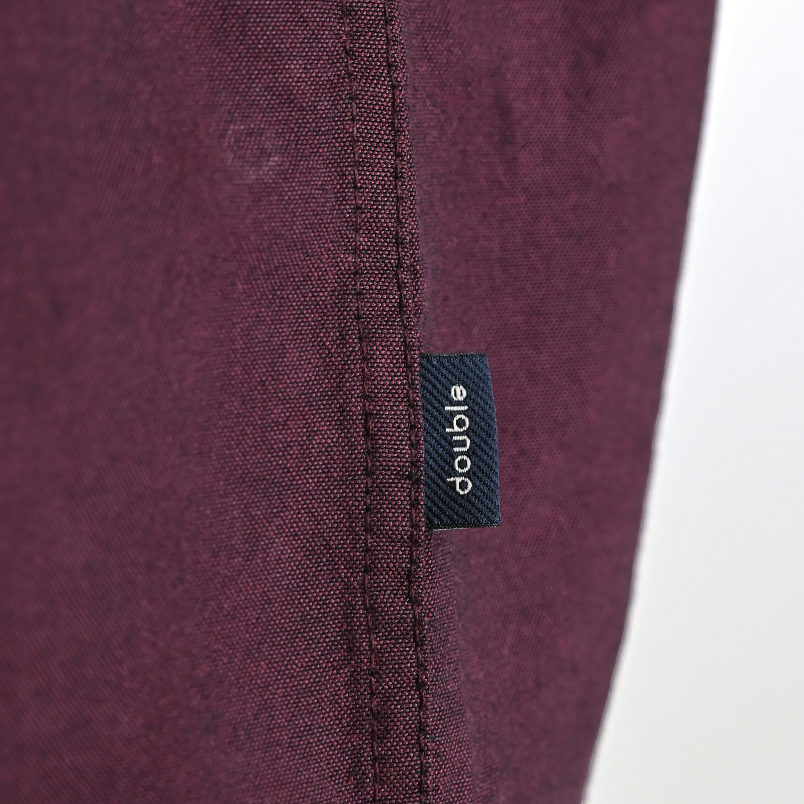 262GS-5225 OXFORD SHIRTS WITH CHEST POCKET AND DENSE EMBROIDERY BORDEAUX MELANGE - Image 6