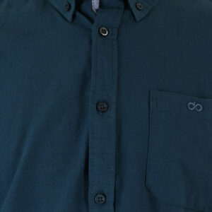 262GS-5225 OXFORD SHIRTS WITH CHEST POCKET AND DENSE EMBROIDERY DK TEAL - Image 5