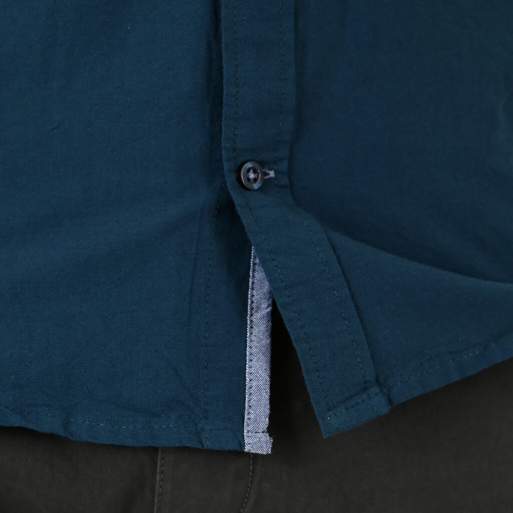 262GS-5225 OXFORD SHIRTS WITH CHEST POCKET AND DENSE EMBROIDERY DK TEAL