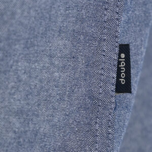 262GS-5225 OXFORD SHIRTS WITH CHEST POCKET AND DENSE EMBROIDERY OXFORD BLUE MELANGE - Image 6
