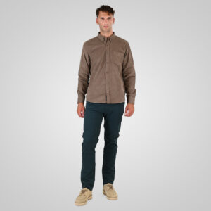 262GS-5226 SHIRTS WITH CHEST POCKET AND DENSE EMBROIDERY (BABY CORDUROY) BEIGE