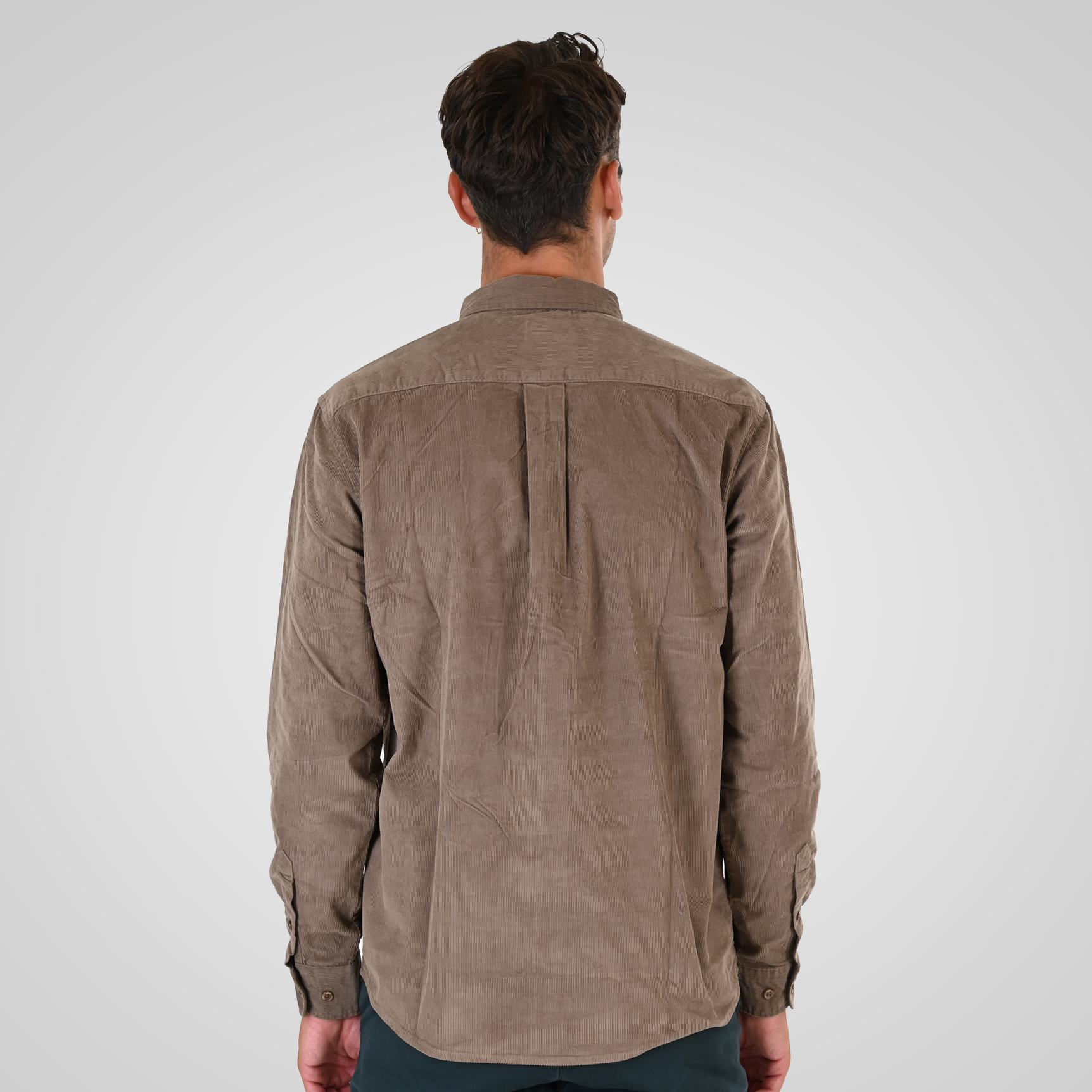 262GS-5226 SHIRTS WITH CHEST POCKET AND DENSE EMBROIDERY (BABY CORDUROY) BEIGE - Image 4