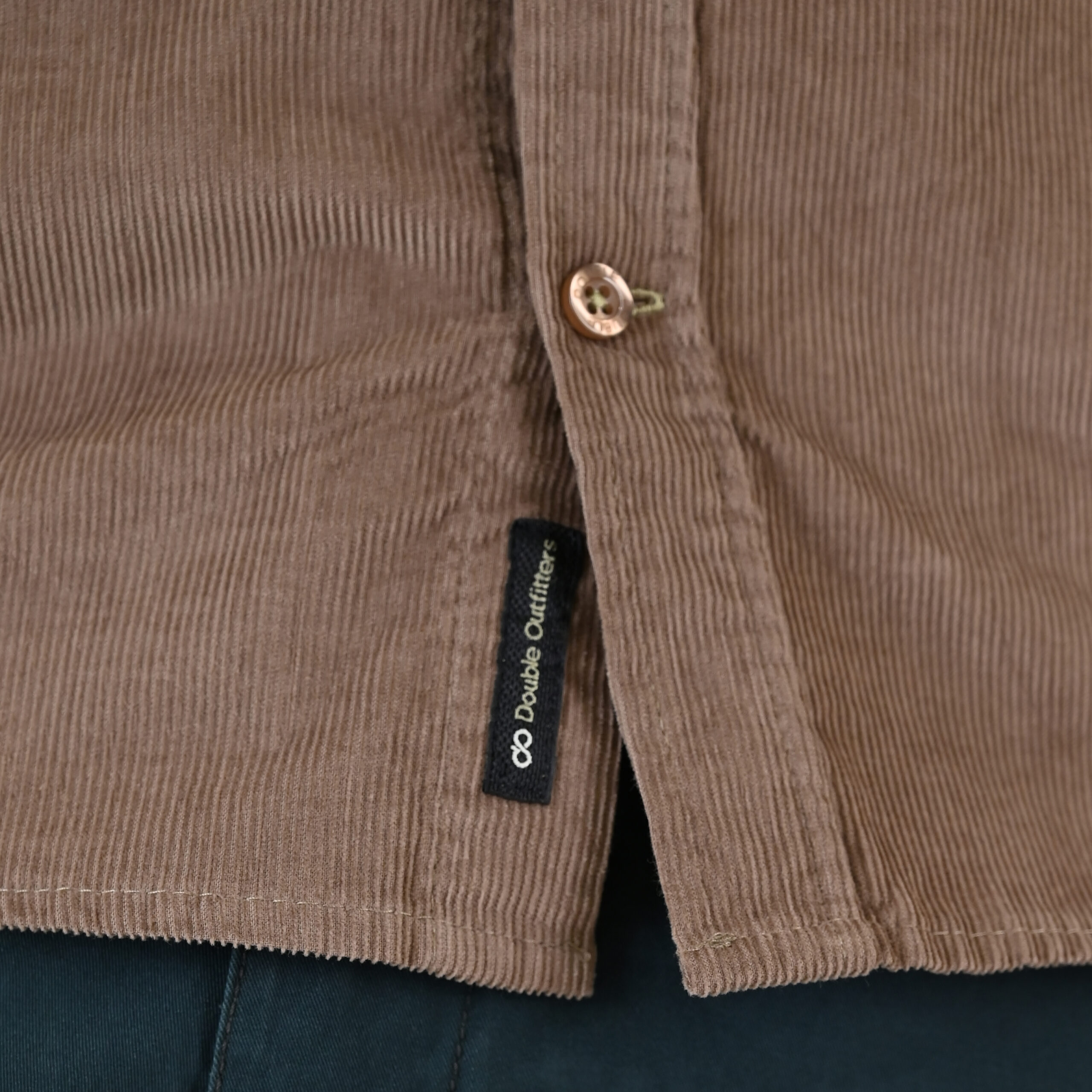 262GS-5226 SHIRTS WITH CHEST POCKET AND DENSE EMBROIDERY (BABY CORDUROY) BEIGE - Image 7