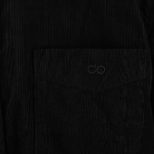 262GS-5226 SHIRTS WITH CHEST POCKET AND DENSE EMBROIDERY (BABY CORDUROY) BLACK - Image 5